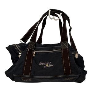 Vintage Donny & Marie Osmond Dark Blue Duffel Travel Bag